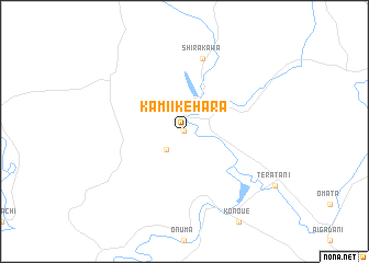 map of Kami-ikehara