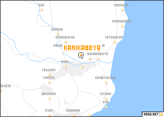 map of Kami-kabeya