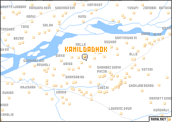 map of Kāmil da Dhok