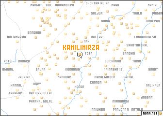 map of Kāmili Mirza