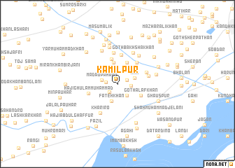 map of Kāmilpur