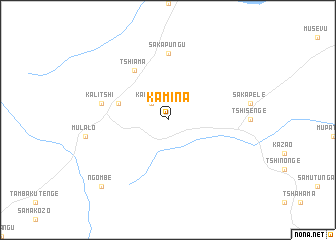 map of Kamina