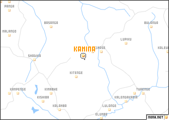 map of Kamina