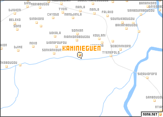 map of Kaminièguen