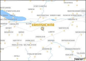 map of Kaminshchina