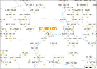 map of Kaminskiy