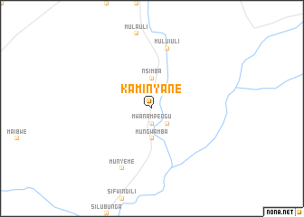 map of Kaminyane