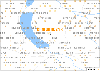 map of Kamionaczyk