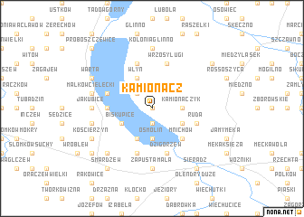 map of Kamionacz