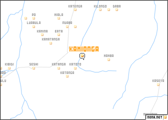 map of Kamionga