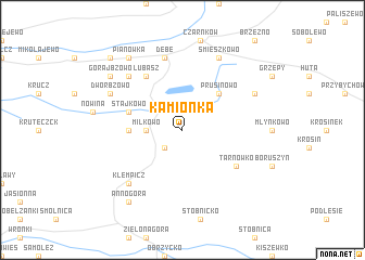 map of Kamionka