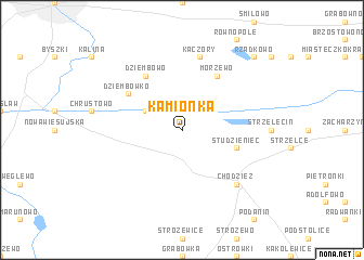 map of Kamionka