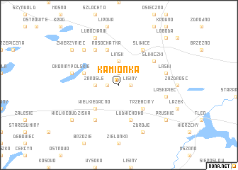 map of Kamionka