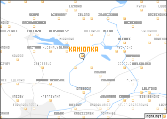 map of Kamionka