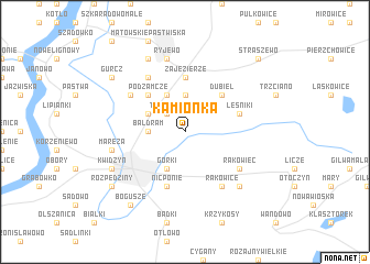 map of Kamionka