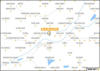 map of Kamionka