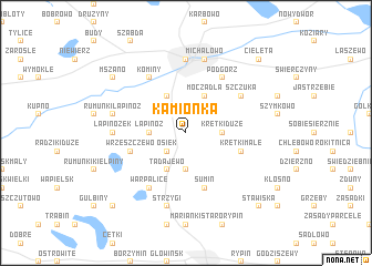 map of Kamionka