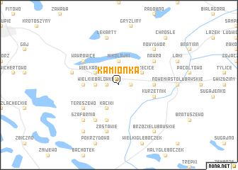 map of Kamionka