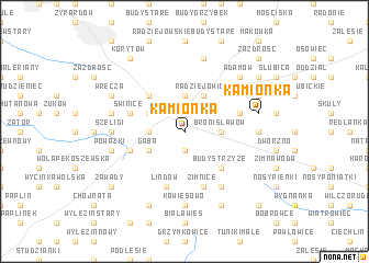 map of Kamionka