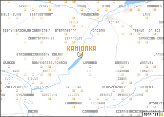 map of Kamionka