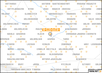 map of Kamionka