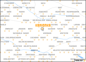 map of Kamionka