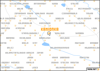 map of Kamionka