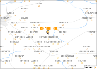 map of Kamionka