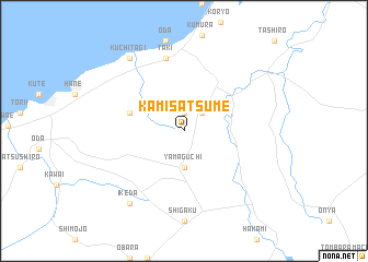 map of Kami-satsume
