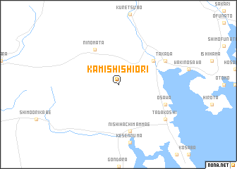 map of Kami-shishiori