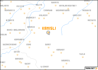 map of Kamışlı