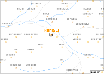 map of Kamışlı