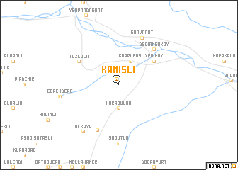map of Kamışlı