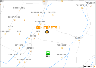 map of Kami-tobetsu