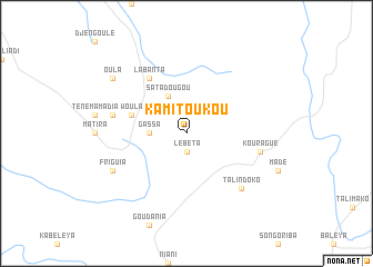 map of Kamitoukou