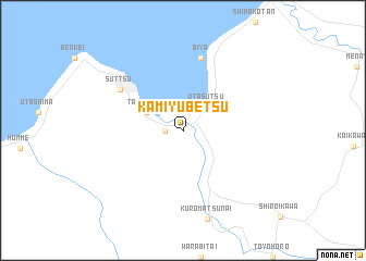 map of Kami-yubetsu