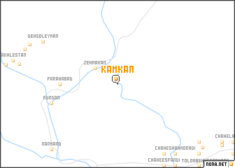 map of Kāmkān