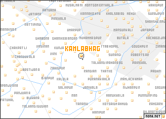 map of Kamla Bhāg