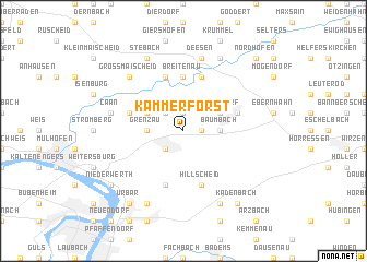 map of Kammerforst