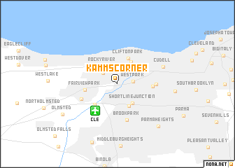 map of Kamms Corner
