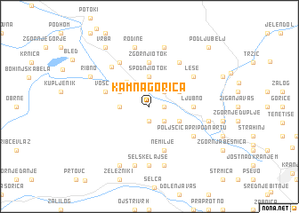 map of Kamna Gorica