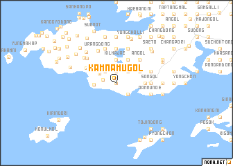 map of Kamnamu-gol
