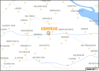 map of Kamnëvo