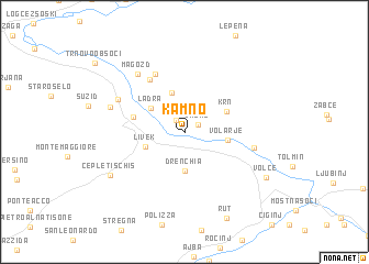 map of Kamno