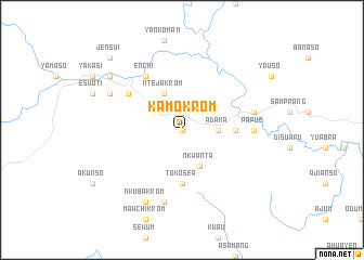 map of Kamokrom