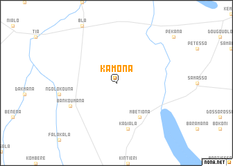 map of Kamona