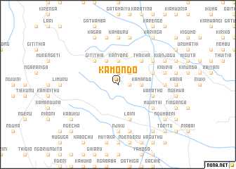 map of Kamondo