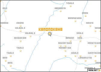 map of Kamonokaha