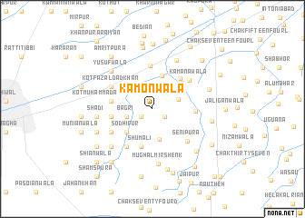map of Kāmonwāla