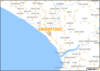 map of Kamoon Town